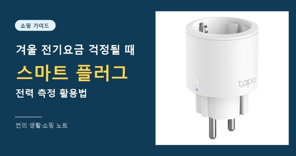 겨울 전기요금 걱정될 때 스마트 플러그 전력 측정 활용법 대표 이미지